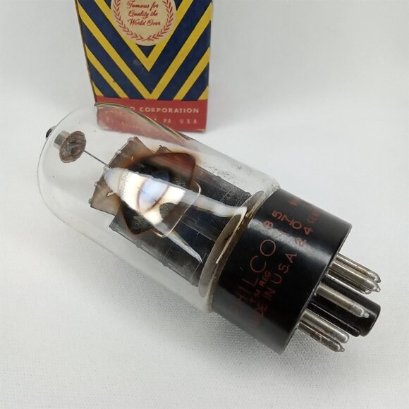 Mid Century Electronic Tube With Box Philco Model 6DQ6A NOS NIB 1950s - Picture 4 of 12
